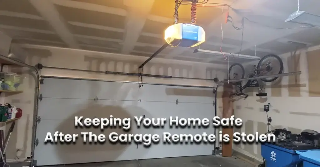 Keeping Your Home Safe After The Garage Remote is Stolen