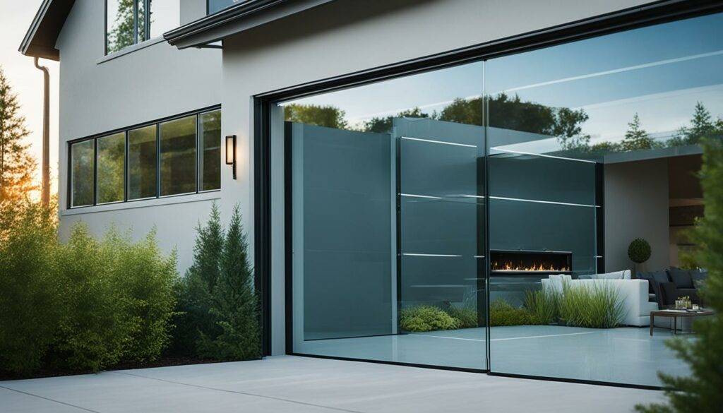 Energy-Efficient Glass Garage Door