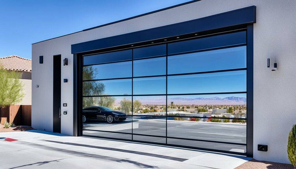 Glass Garage Door Installation Ridgebrook Summerlin Las Vegas