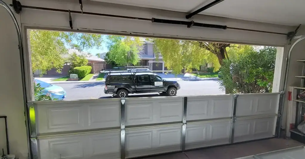 New garage door installation by Infinity Garage Door in a Centennial Hills home.