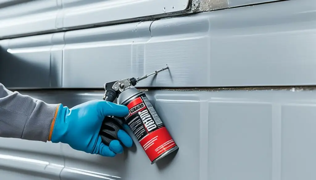 Routine garage door maintenance