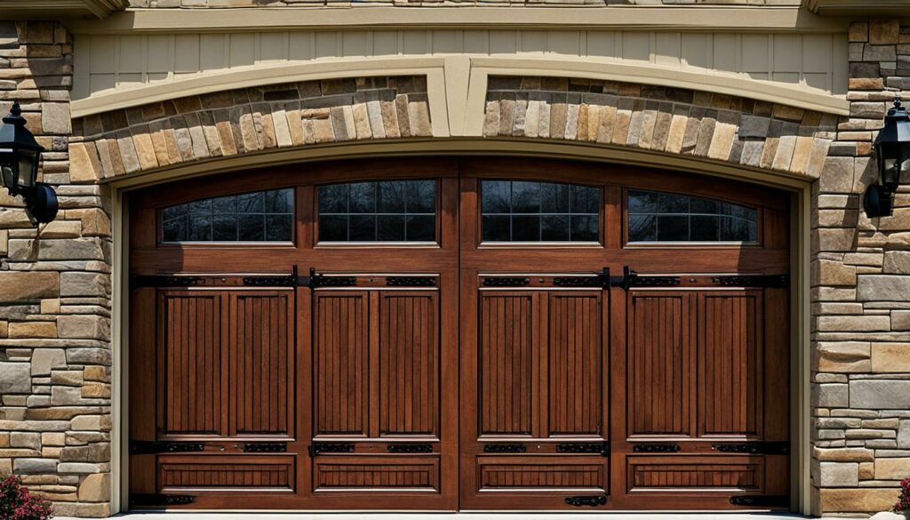 Custom wood garage doors