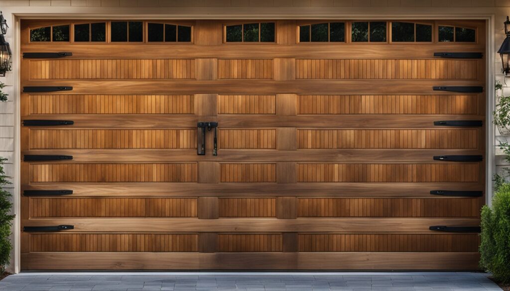wood garage door prices